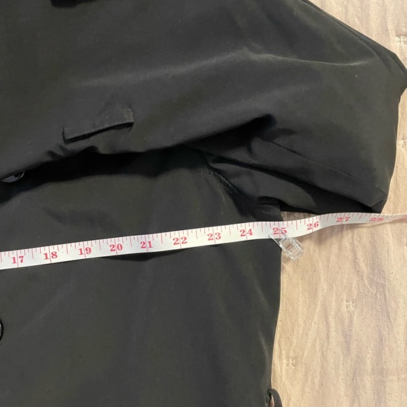 London Fog Charcoal Double-Breasted Trench Coat - Picture 16 of 16